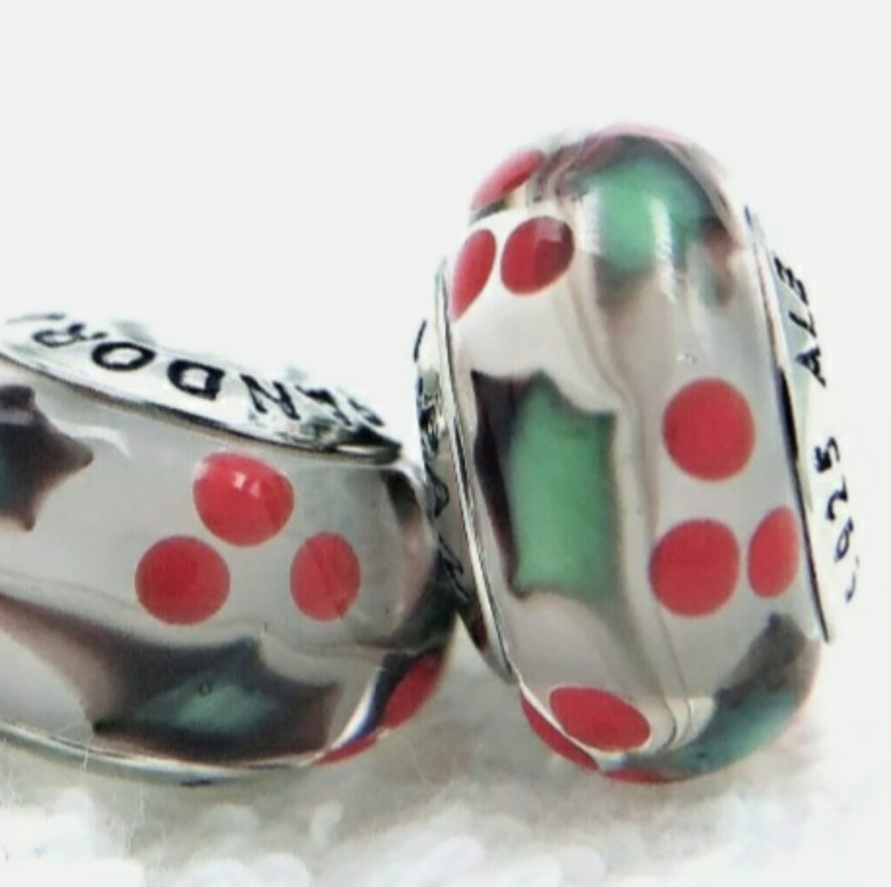 1 Christmas pandora charm Authentic S925 Ale